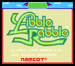 Libble Rabble (Japan) Title Screen